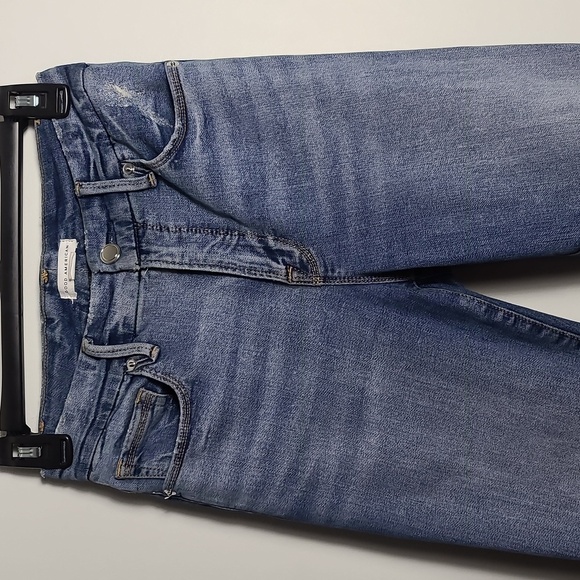 GOOD AMERICAN Blue High Rise Distressed Stretch Sculpting Skinny Jeans Size 2/26 - Picture 8 of 16